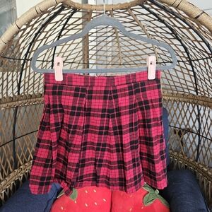 Y2k joe boxer mini plaid skirt